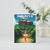 Sigiriya Rock Fortress Sri Lanka Briefkaart (Staand voorkant)