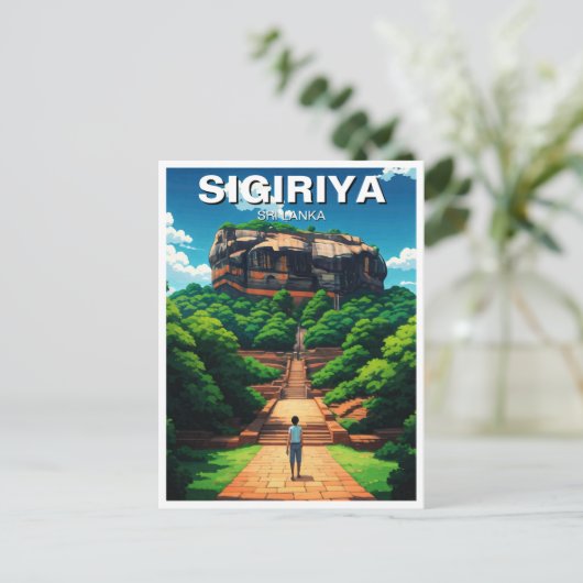 Sigiriya Rock Fortress Sri Lanka Briefkaart (Staand voorkant)