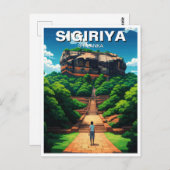Sigiriya Rock Fortress Sri Lanka Briefkaart (Voorkant / Achterkant)