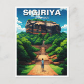 Sigiriya Rock Fortress Sri Lanka Briefkaart (Voorkant)