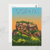 Sigiriya Rock Fortress Sri Lanka Briefkaart (Voorkant / Achterkant)