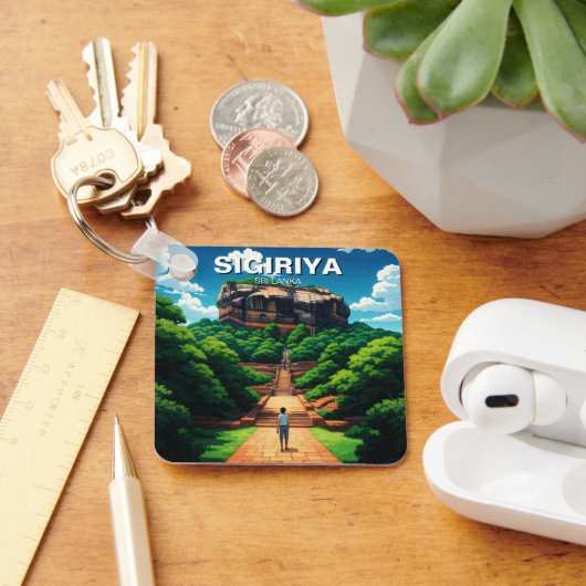 Sigiriya Rock Fortress Sri Lanka Sleutelhanger (Bureau)