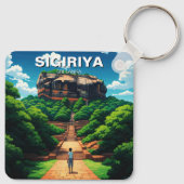 Sigiriya Rock Fortress Sri Lanka Sleutelhanger (Achterkant)