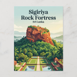 Sigiriya Rotsfort Sri Lanka Briefkaart
