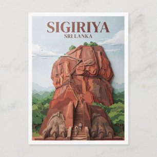 Sigiriya Sri Lanka Aandenken Briefkaart