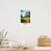 Sigiriya Sri Lanka Reisprint Poster (Keuken)