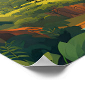 Sigiriya Traditionele Reisposter Poster (Hoek)