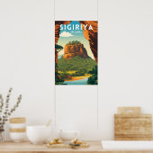Sigiriya Traditionele Reisposter Poster (Keuken)
