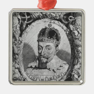 Sigismund Vasa, koning van Polen en Zweden Metalen Ornament