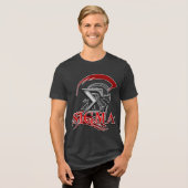 SIGM 3 Heren Basic T-Shirt Tri-Blend Shirt (Voorkant volledig)