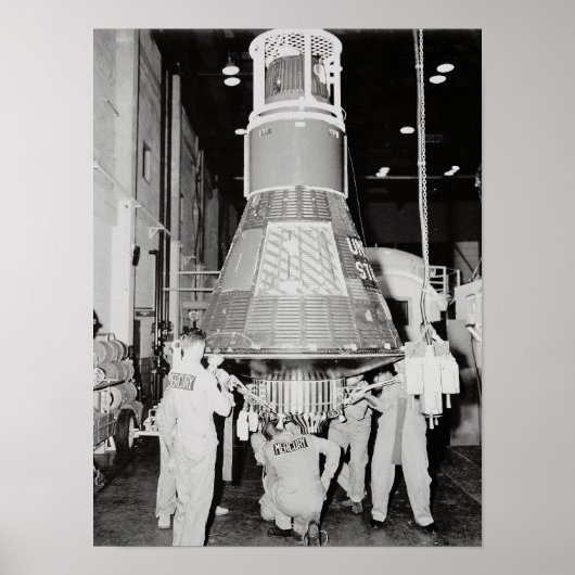 Sigma 7 (Mercury Atlas 8) Spacecraft Poster (Voorkant)