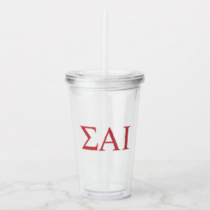 Sigma Alpha Iota Griekse Letters Acryl Drinkbeker
