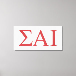 Sigma Alpha Iota Griekse Letters Canvas Afdruk