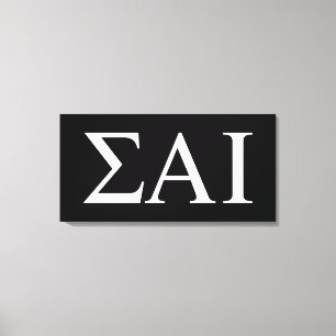Sigma Alpha Iota Griekse Letters Canvas Afdruk