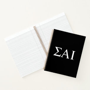 Sigma Alpha Iota Griekse Letters Notitieboek