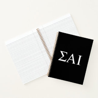 Sigma Alpha Iota Griekse Letters Notitieboek