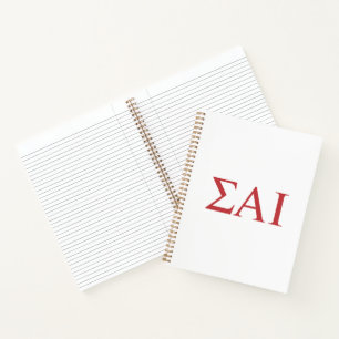 Sigma Alpha Iota Griekse Letters Notitieboek