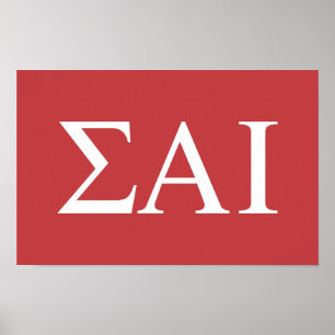 Sigma Alpha Iota Griekse Letters Poster