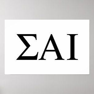 Sigma Alpha Iota Griekse Letters Poster