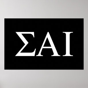 Sigma Alpha Iota Griekse Letters Poster