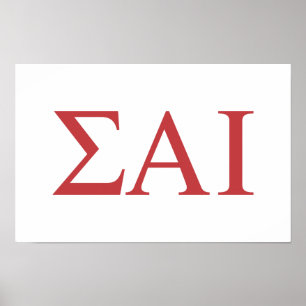 Sigma Alpha Iota Griekse Letters Poster