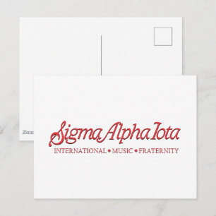 Sigma Alpha Iota Internationale Muziekvereniging Briefkaart