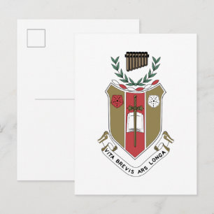 Sigma Alpha Iota Muziek Fraternity Wapen Briefkaart