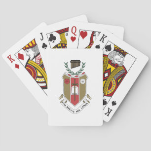 Sigma Alpha Iota Muziek Fraternity Wapen Pokerkaarten