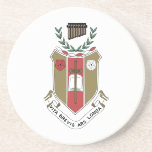 Sigma Alpha Iota Muziek Fraternity Wapen Zandsteen Onderzetter