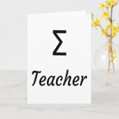 Sigma (Bijzondere) Docent - Griekse leraren Kaart (Gele Bloem)