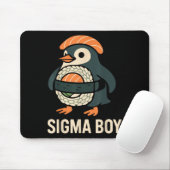 Sigma Boy Italiaans Brainrot Funny Meme Penguin Muismat (Met muis)