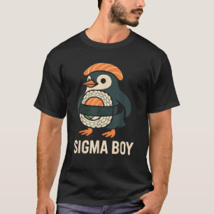 Sigma Boy Italiaans Brainrot Funny Meme Penguin T-shirt