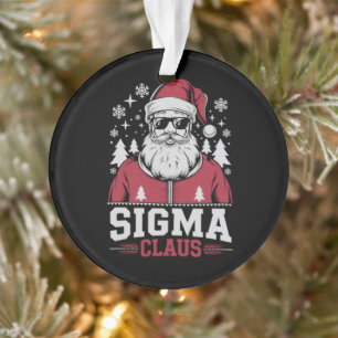 Sigma Claus Cool Kerstman Kerst Rizz Rizzler Meme Ornament