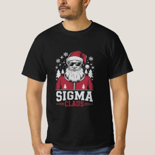 Sigma Claus Cool Kerstman Kerstmis Rizz Rizzler Me T-shirt