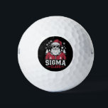 Sigma Claus Cool Santa Christmas Rizz Rizzler Meme Golfballen<br><div class="desc">Sigma Claus Cool Santa Grappig Kerst Rizz Rizzler Meme</div>