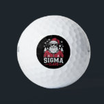 Sigma Claus Cool Santa Christmas Rizz Rizzler Meme Golfballen<br><div class="desc">Sigma Claus Cool Santa Grappig Kerst Rizz Rizzler Meme</div>