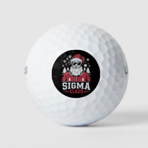 Sigma Claus Cool Santa Christmas Rizz Rizzler Meme Golfballen