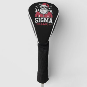 Sigma Claus Cool Santa Christmas Rizz Rizzler Meme Golfheadcover