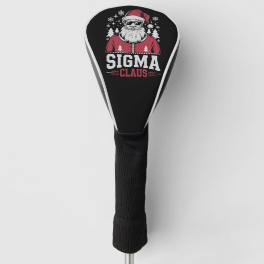 Sigma Claus Cool Santa Christmas Rizz Rizzler Meme Golfheadcover (Voorkant)