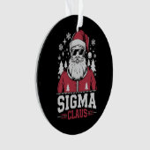 Sigma Claus Cool Santa Christmas Rizz Rizzler Meme Ornament (voorkant)