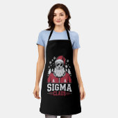 Sigma Claus Cool Santa Christmas Rizz Rizzler Meme Schort (Gedragen)