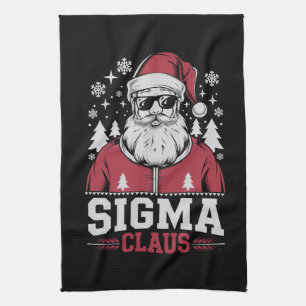 Sigma Claus Cool Santa Christmas Rizz Rizzler Meme Theedoek