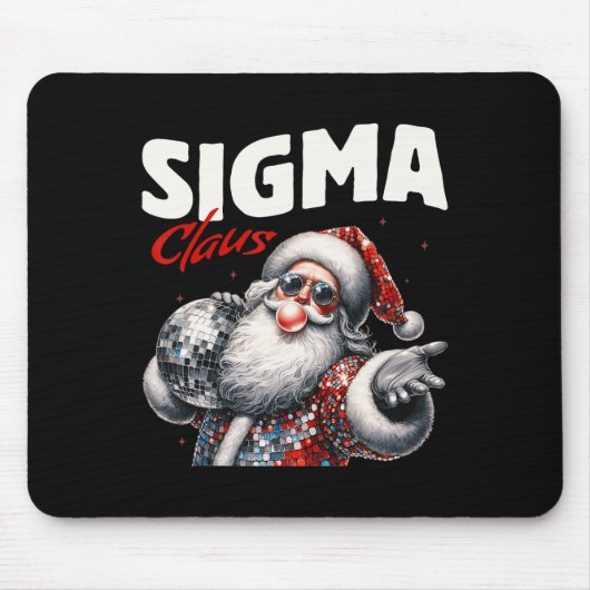 Sigma Claus Cool Santa Funny Christmas Meme B Muismat (Voorkant)