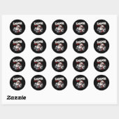 Sigma Claus Cool Santa Funny Christmas Meme B Ronde Sticker (Vel)
