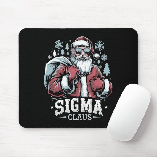 Sigma Claus Cool Santa Grappig Kerst Rizz Rizzle Muismat (Met muis)