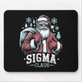 Sigma Claus Cool Santa Grappig Kerst Rizz Rizzle Muismat (Voorkant)