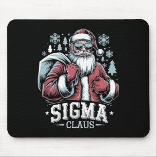 Sigma Claus Cool Santa Grappig Kerst Rizz Rizzle Muismat