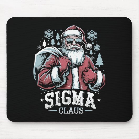 Sigma Claus Cool Santa Grappig Kerst Rizz Rizzle Muismat (Voorkant)