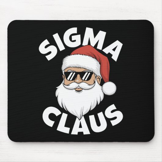 Sigma Claus Cool Santa Grappig Kerst Rizz Rizzle Muismat (Voorkant)