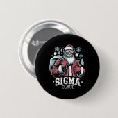 Sigma Claus Cool Santa Grappig Kerst Rizz Rizzle Ronde Button 5,7 Cm (Voorkant /achterkant)
